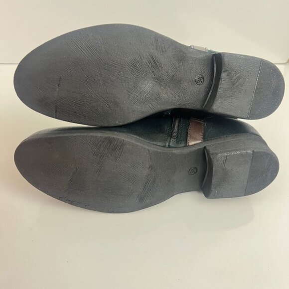 Miz Mooz Sammie Indigo Blue Buckle Ankle Boots Size 38 7.5-8 M - Picture 11 of 11